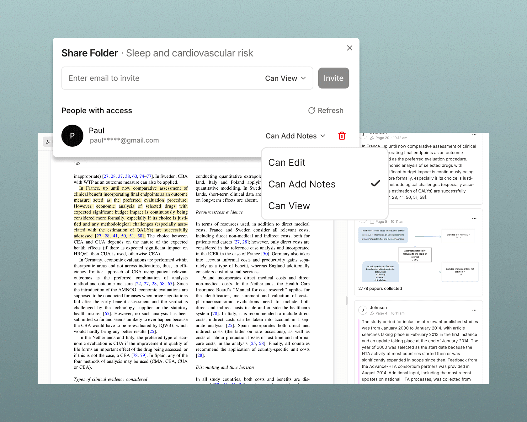 One workspace, from a single researcher to the whole institution