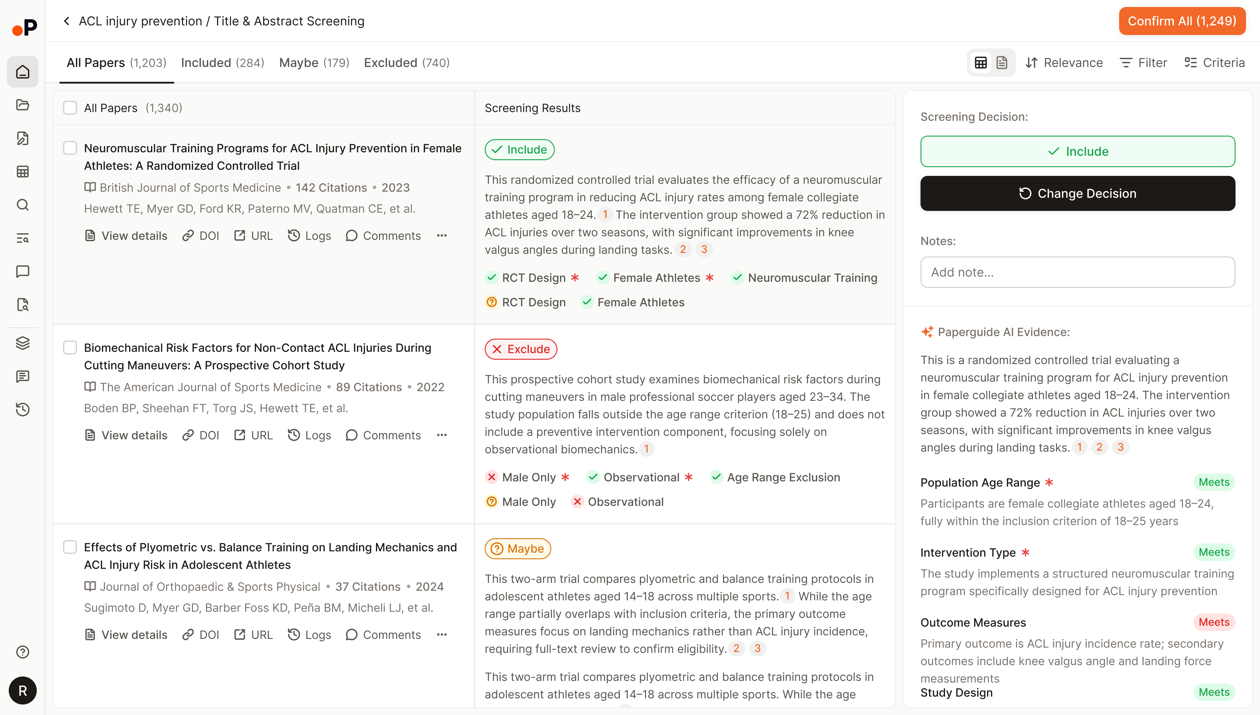 Run rigorous, auditable systematic reviews with PRISMA reporting